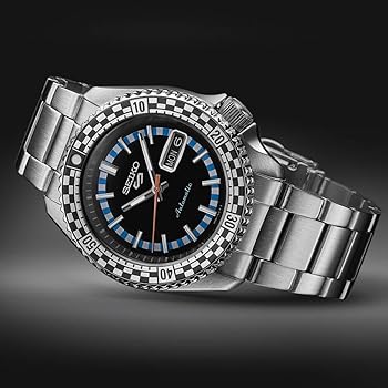 Amazon | SEIKO 5 Sports Special Edition ブラック チェック柄